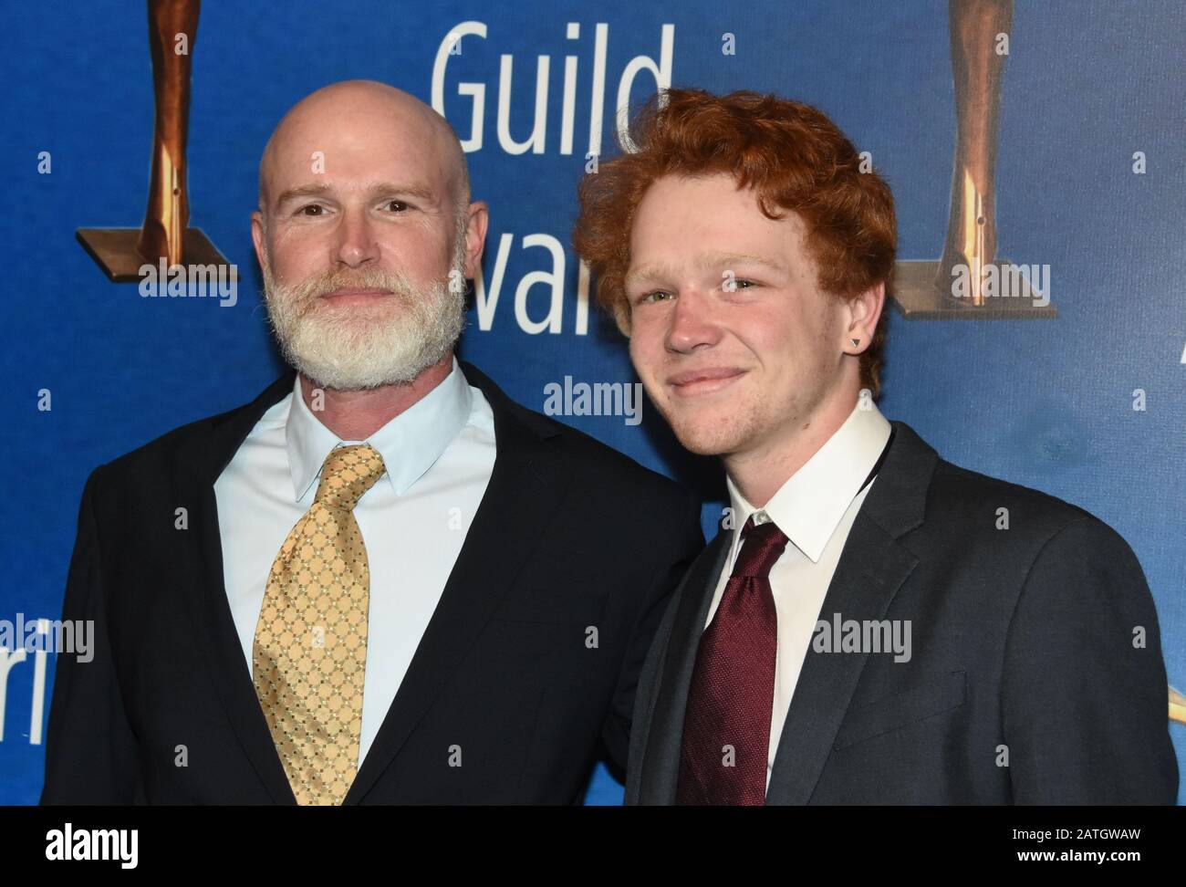 Beverly Hills, California, USA 1st February 2020 Writer David Hollander and actor Clay Hollander attend the 2020 Writers Guild Awards West Coast Ceremony on February 01, 2020 at The Beverly Hilton Hotel in Beverly Hills, California, USA. Photo by Barry King/Alamy Live News Stock Photo