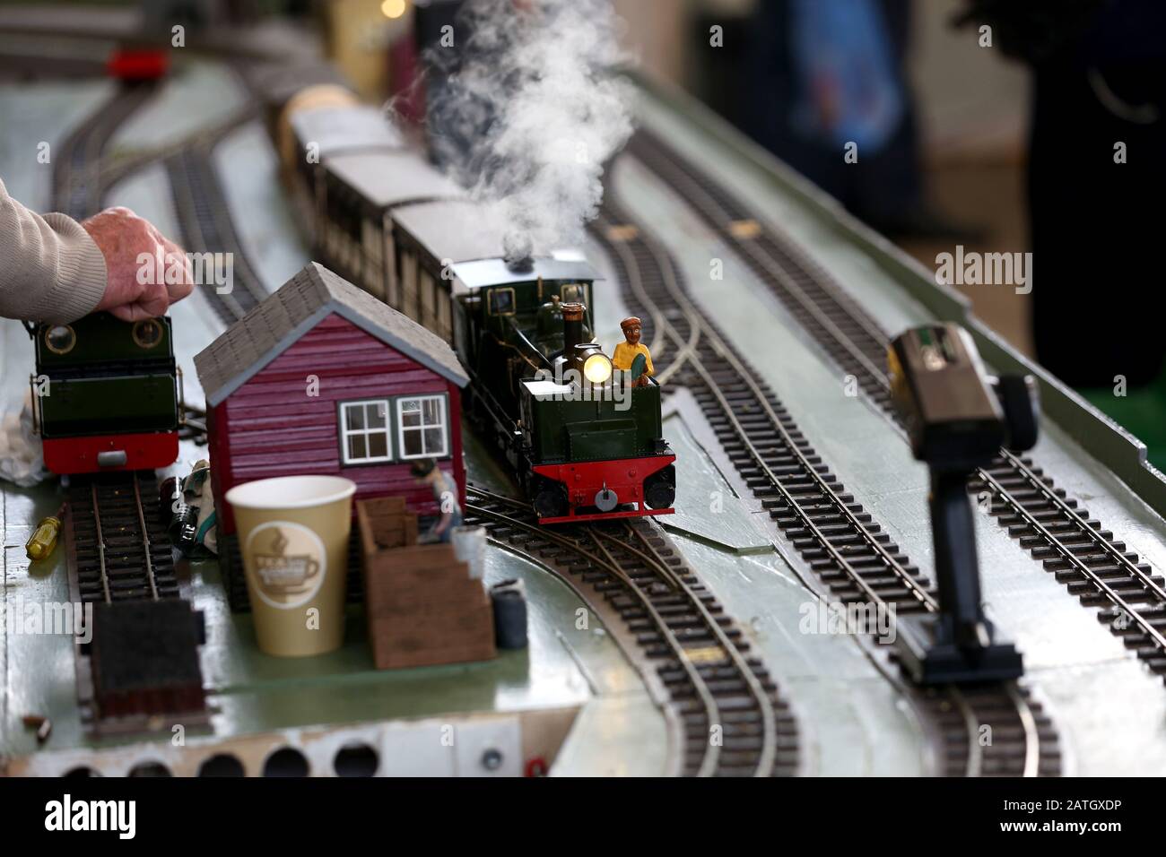 Model railway exhibition in Chichester, West Sussex, UK Stock Photo Alamy