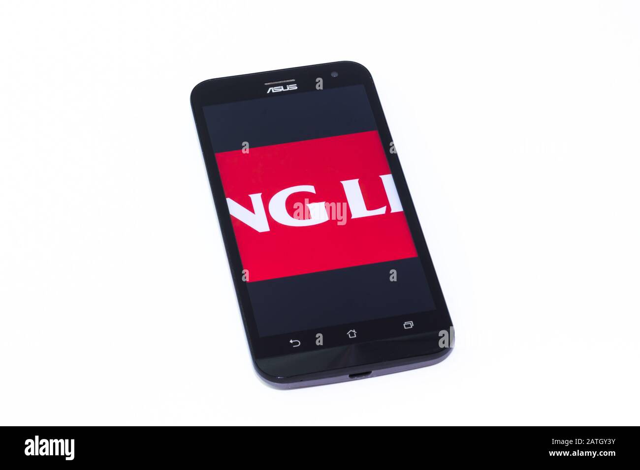 Kouvola, Finland - 23 January 2020: Viking Line app logo on the screen of smartphone Asus Stock Photo