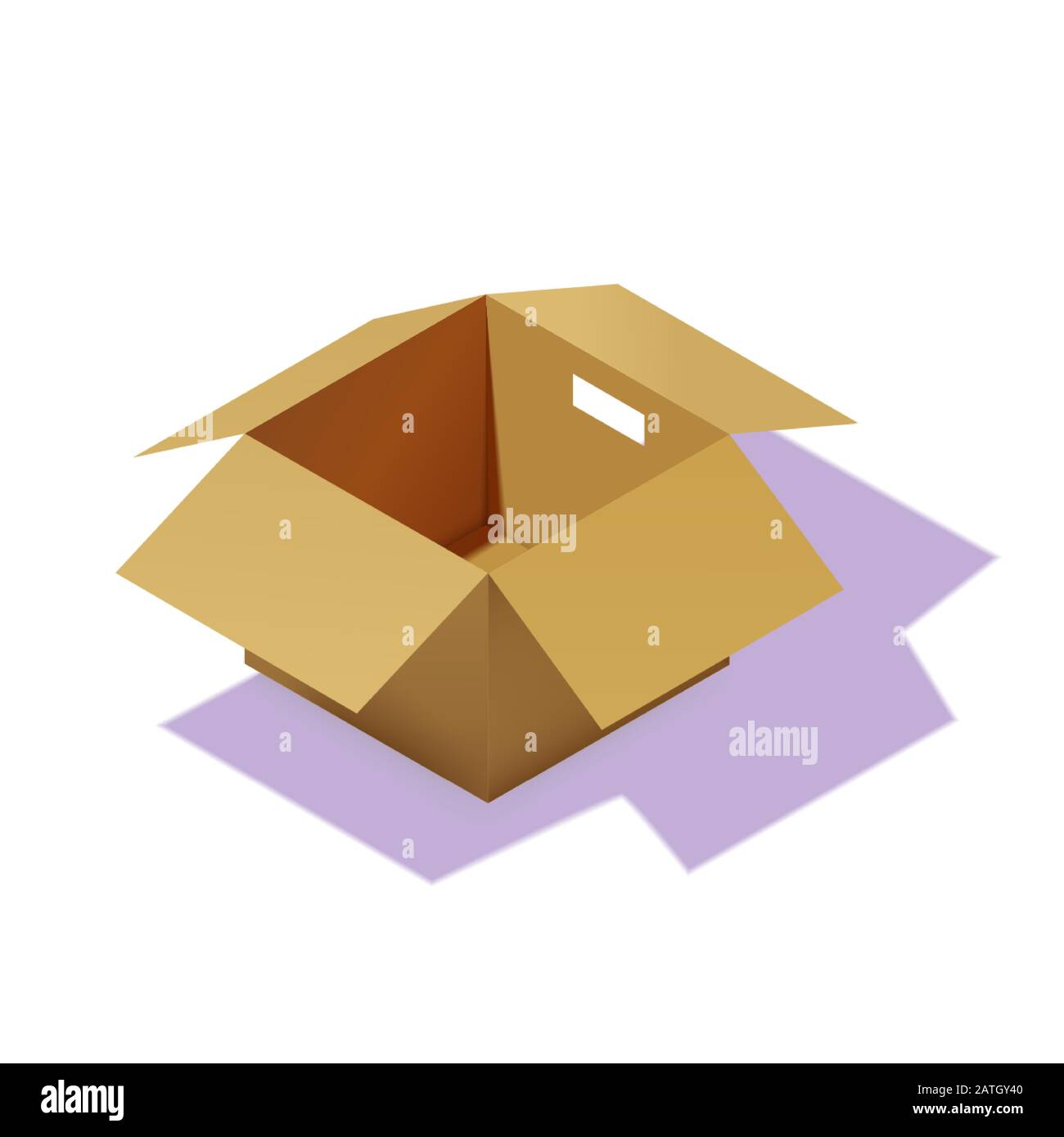 Isometric carton packaging box. 3D realistic icons. Box cardboard ...