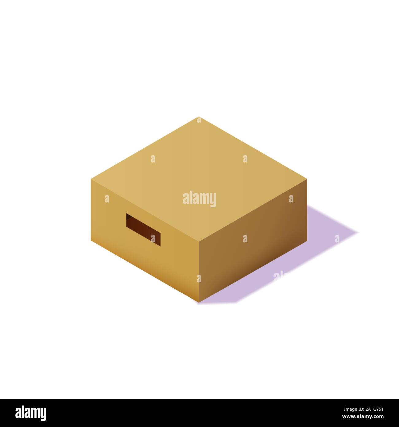 Isometric carton packaging box. 3D realistic icons. Box cardboard ...