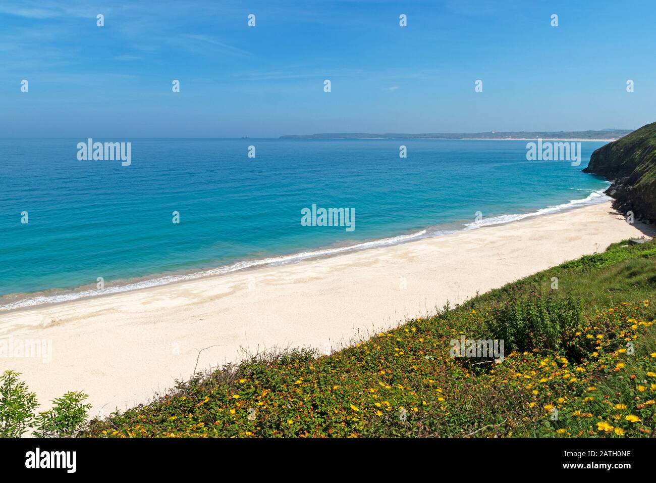 carbis bay st.ives cornwall england britain Stock Photo Alamy