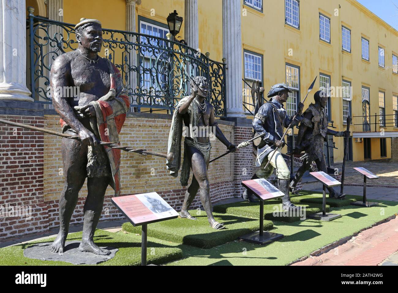 Tribal leader statues, Governor's House, Castle of Good Hope, Cape Town