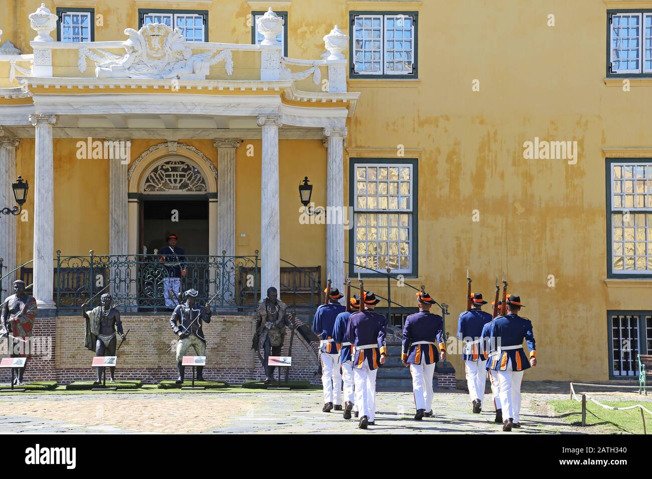 Key Ceremony, Governor's House, Castle of Good Hope, Cape Town, Table Bay, Western Cape Province, South Africa, Africa Stock Photo