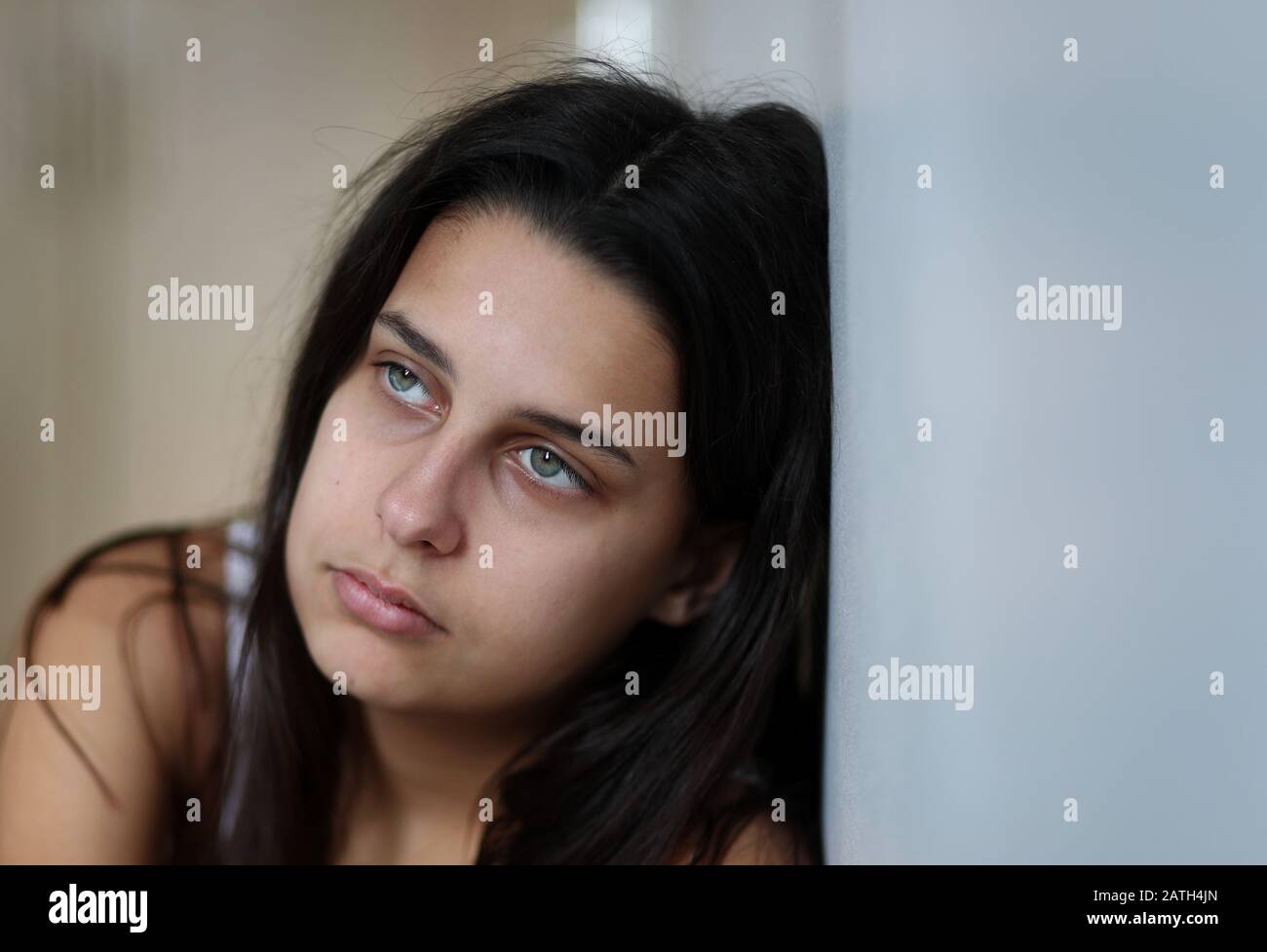 PICTURE POSED BY MODEL of a teenage girl showing signs of mental health issues. PA Photo. Picture date: Sunday February 2, 2020. Photo credit should read: Gareth Fuller/PA Wire Stock Photo