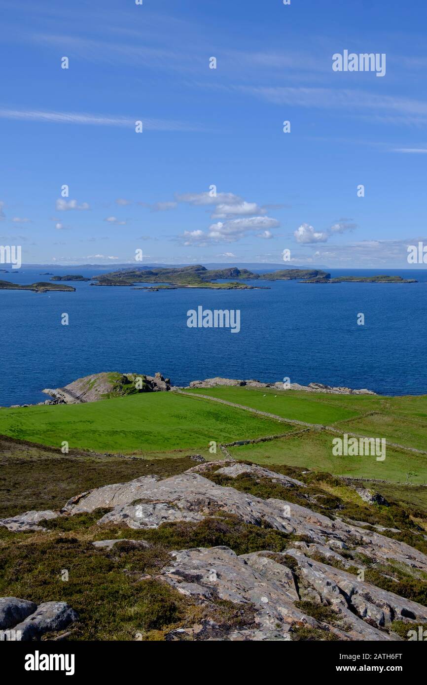 The Summer Isles Achiltibuie Ross-shire Highlands Scotland Stock Photo