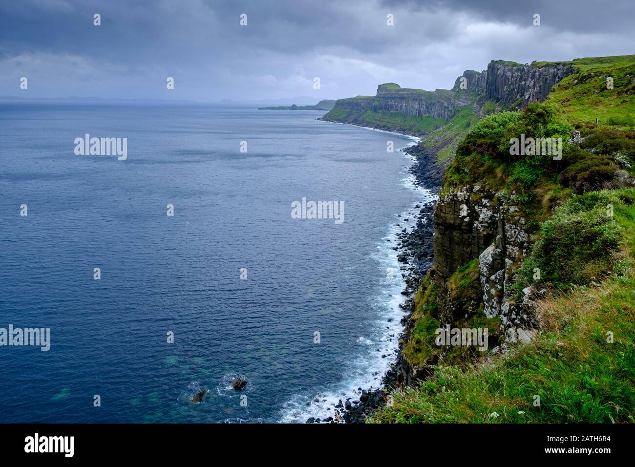 Kilt Rock Portree Isle of Skye Highlands Scotland Stock Photo - Alamy