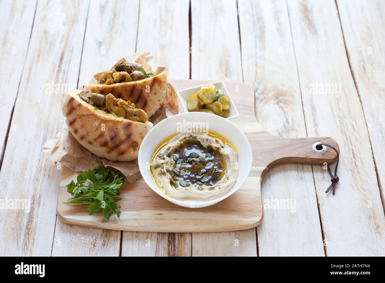 Jerusalem mixed grill or Meorav Yerushalmi. Grilled meat dish. It