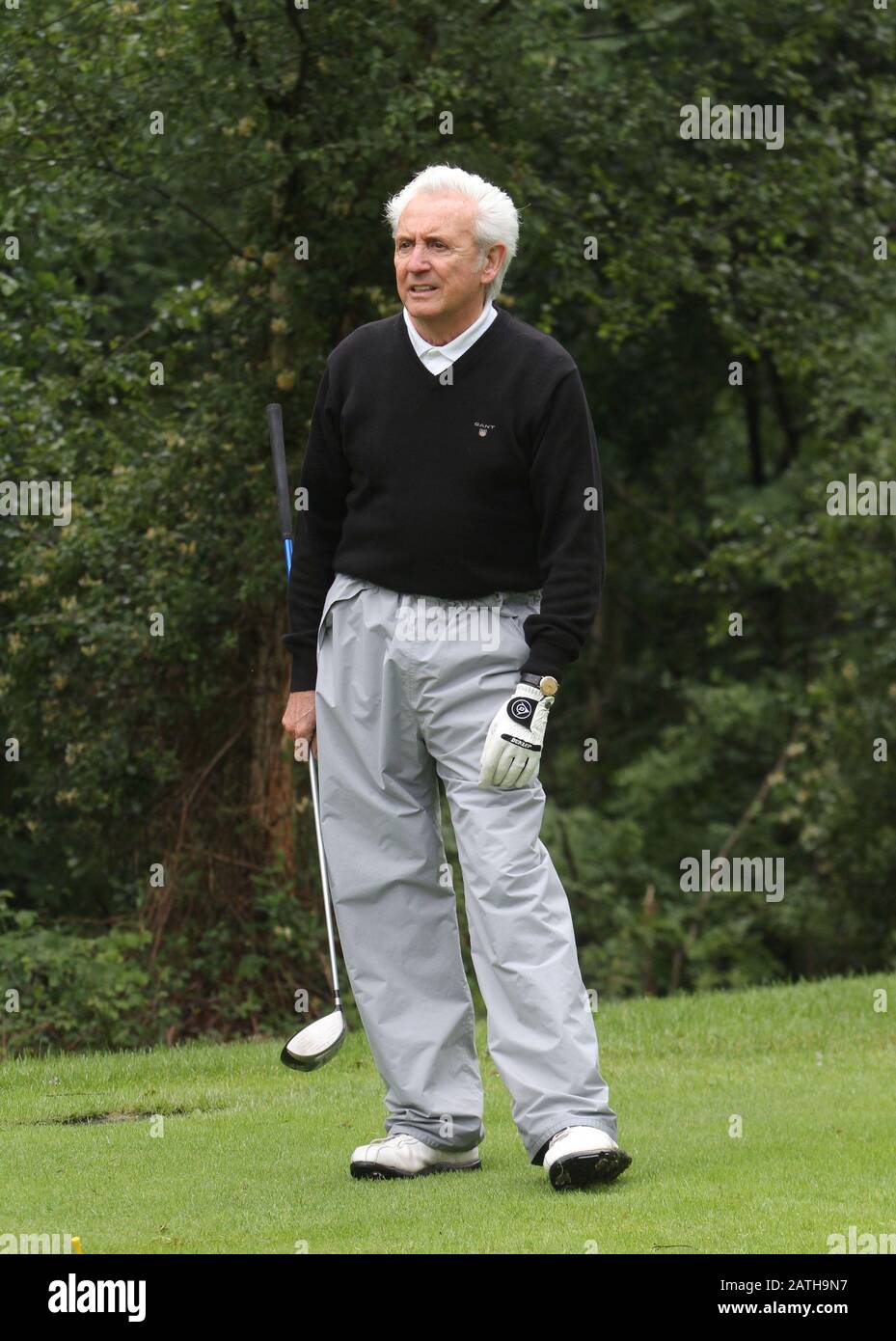 Tony Christie Singer competes at 'Golf with the Stars' held at Wentworth Golf club, Surrey, England. Stock Photo