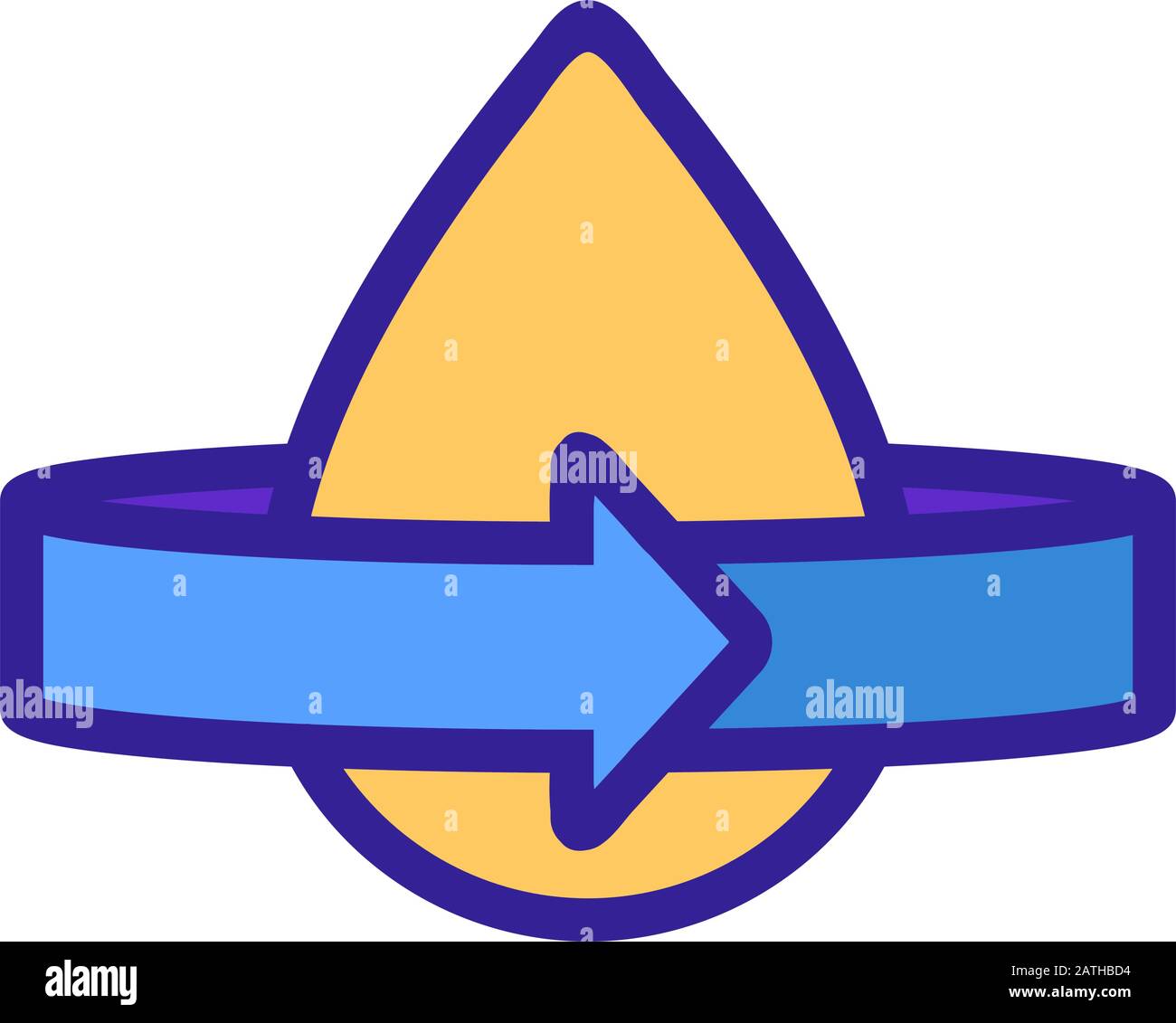 the cycle of water icon vector. Isolated contour symbol illustration ...