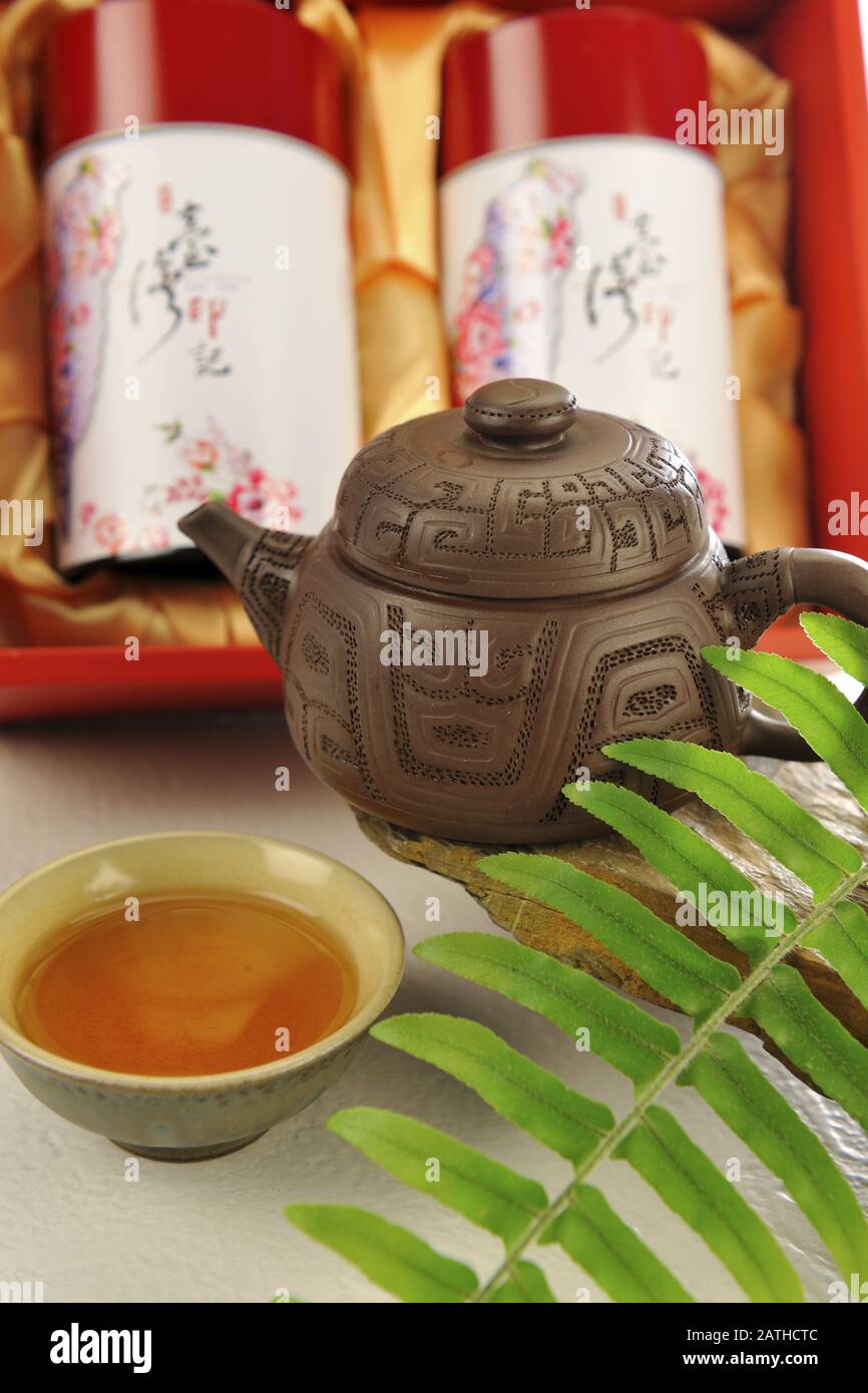 tea and teapot Stock Photo Alamy