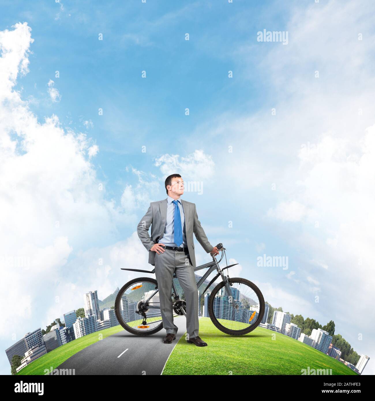 Young man wearing business suit and tie Stock Photo - Alamy