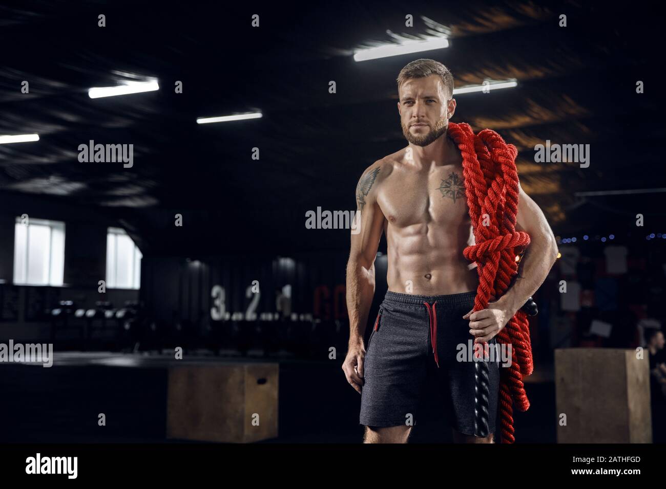 Practicing Hard Training hard confident muscular hi-res stock photography and images ...