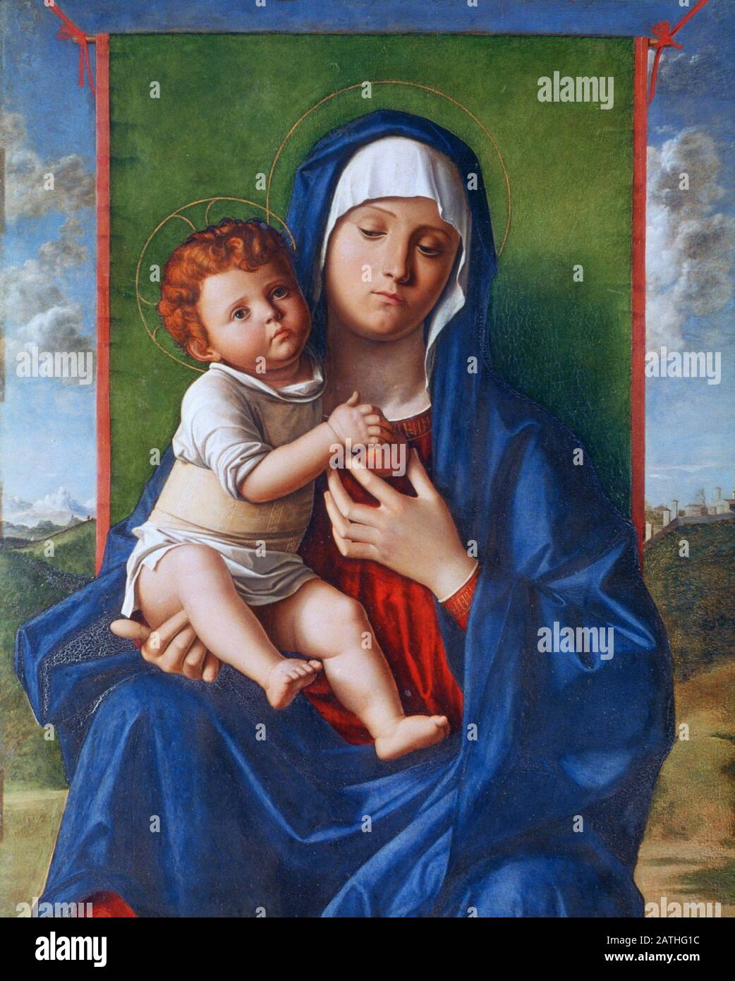 Giovanni Bellini Italian school The Virgin and Child About 1435-1516 Oil on poplar (90.8 x 64.8 cm) London, National Gallery Stock Photo