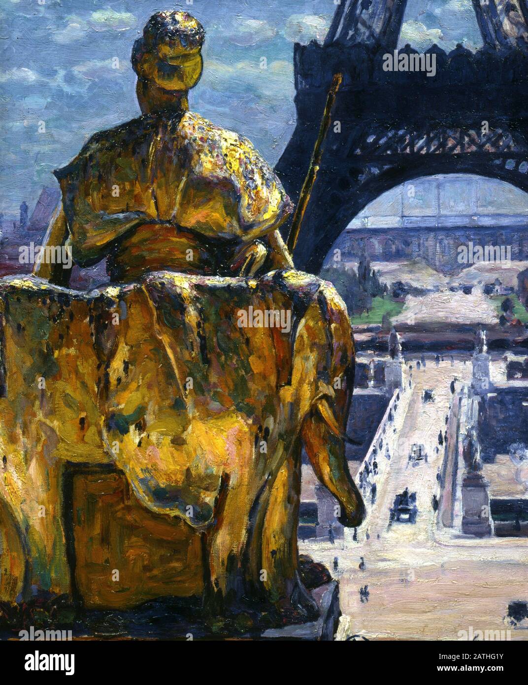 Louis Welden Hawkins French School The Eiffel Tower After 1889 Oil on canvas (55 x 46 cm) Paris, Musee d'Orsay Stock Photo