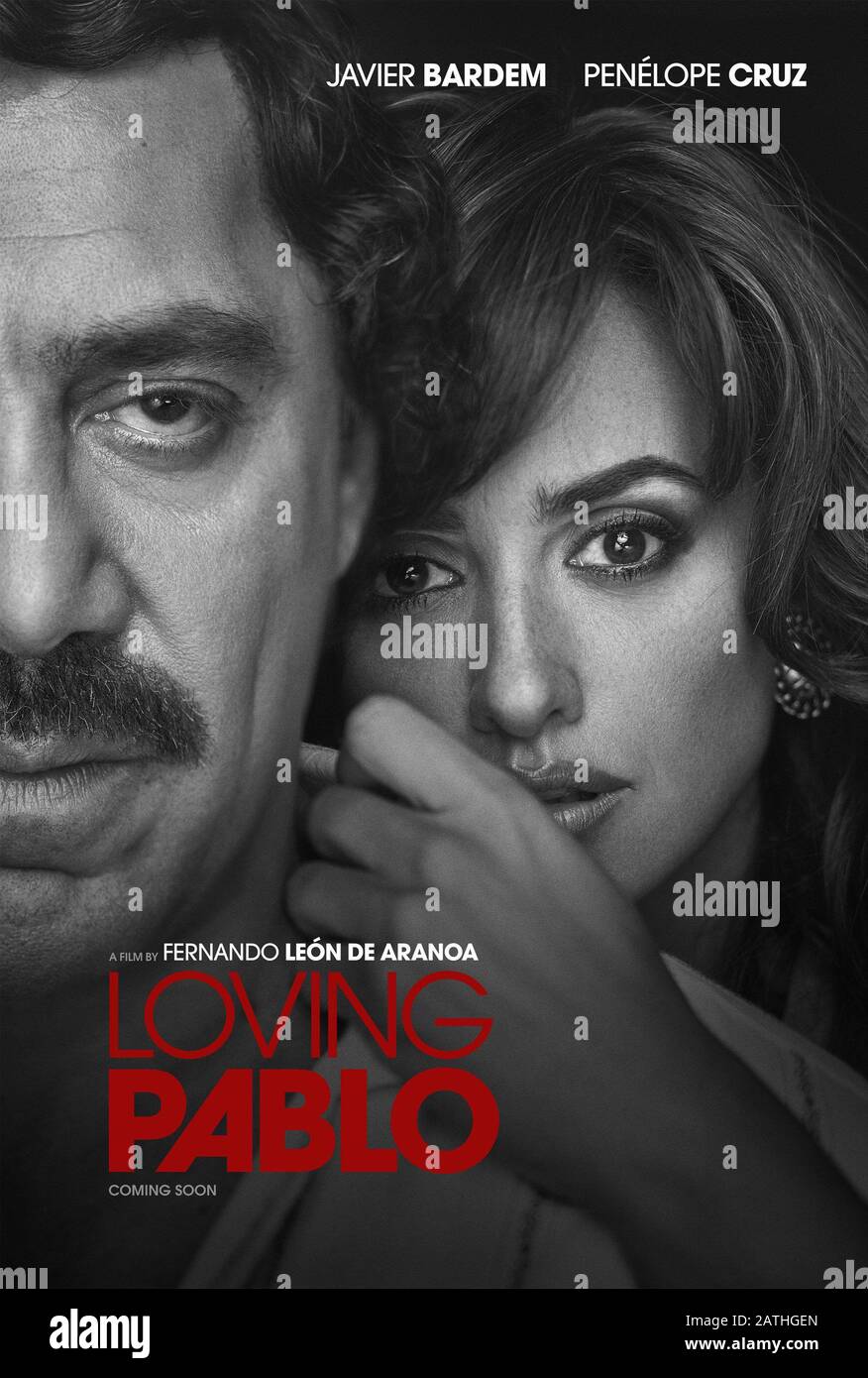 Loving Pablo Year : 2017 Spain / Bulgaria Director : Fernando Leon de Aranoa Javier Bardem, Penelope Cruz Poster (Esp) Stock Photo