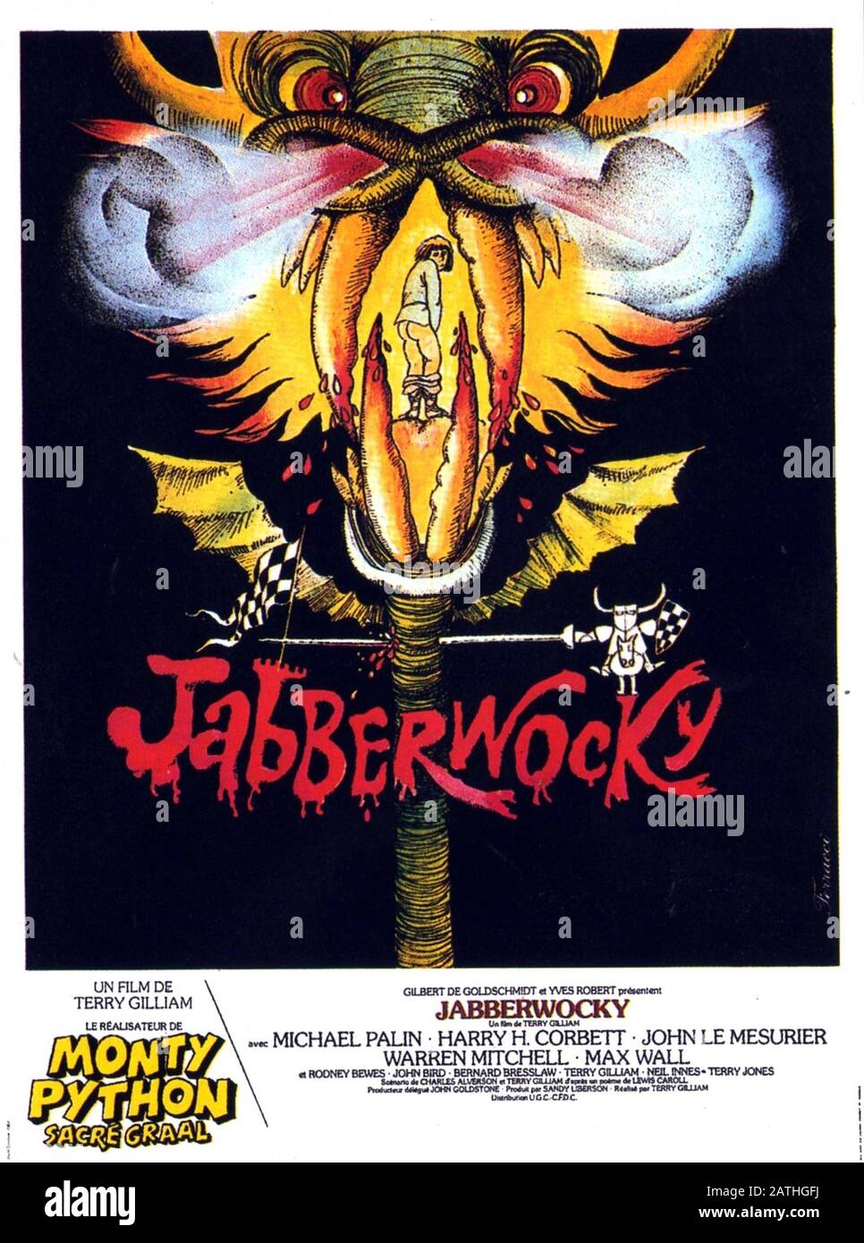 Jabberwocky Year : 1977 UK Director : Terry Gilliam Poster (Fr Stock Photo  - Alamy