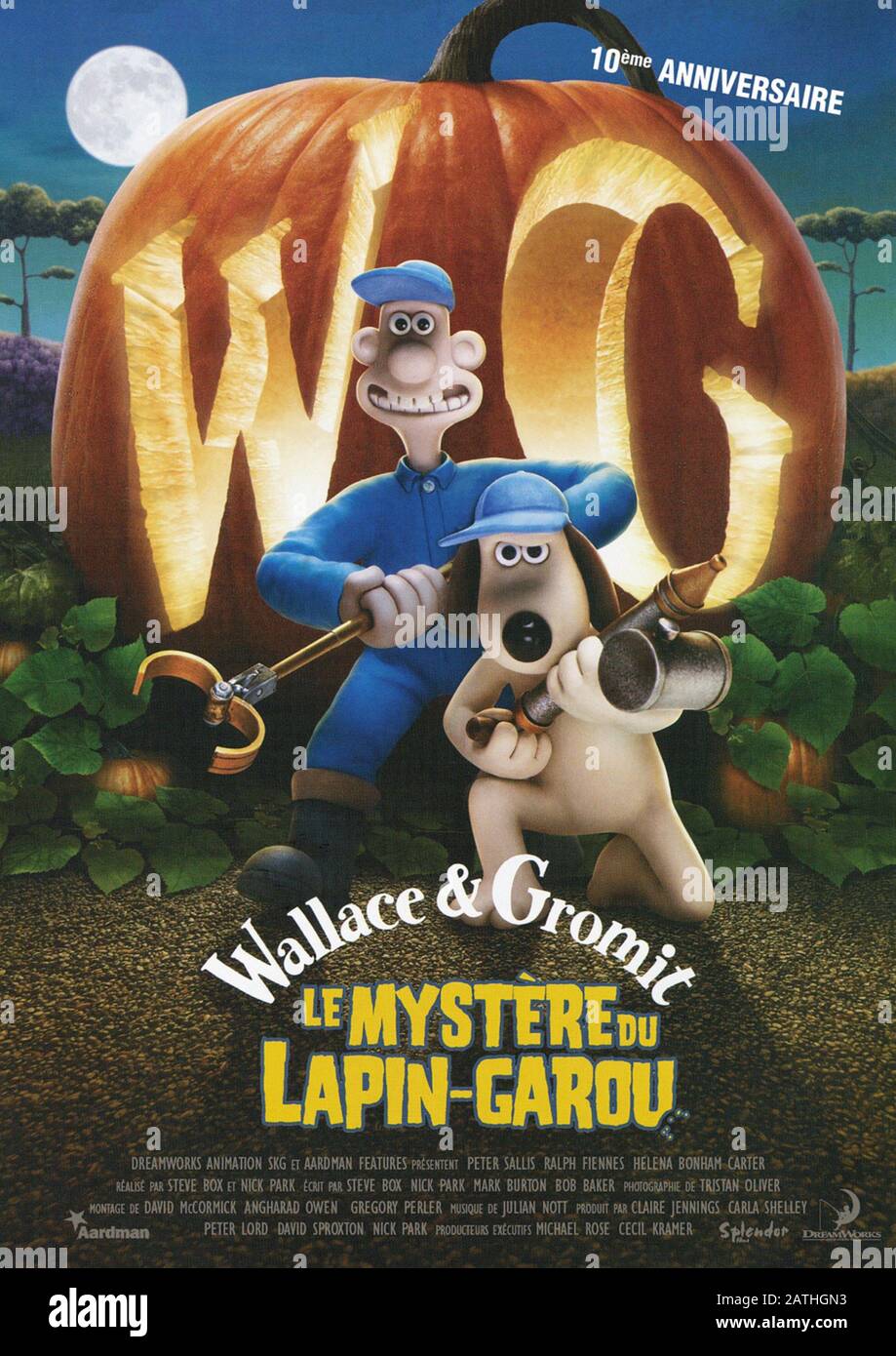Wallace & Gromit: The Curse of the Were Rabbit Year : 2005 UK Director :  Steve Box Nick Park Animation Poster (Fr Stock Photo - Alamy