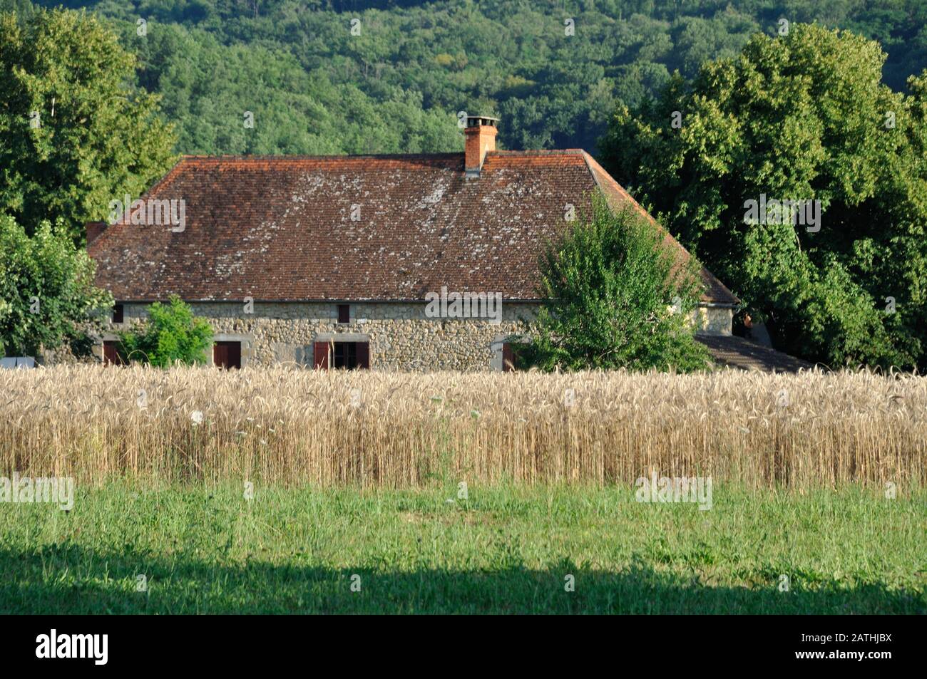 Rural landscape in Dordogne Stock Photo Alamy