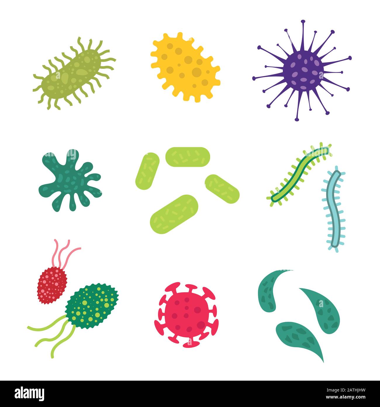 Virus bacteria parasite pathogen Stock Vector Images - Alamy