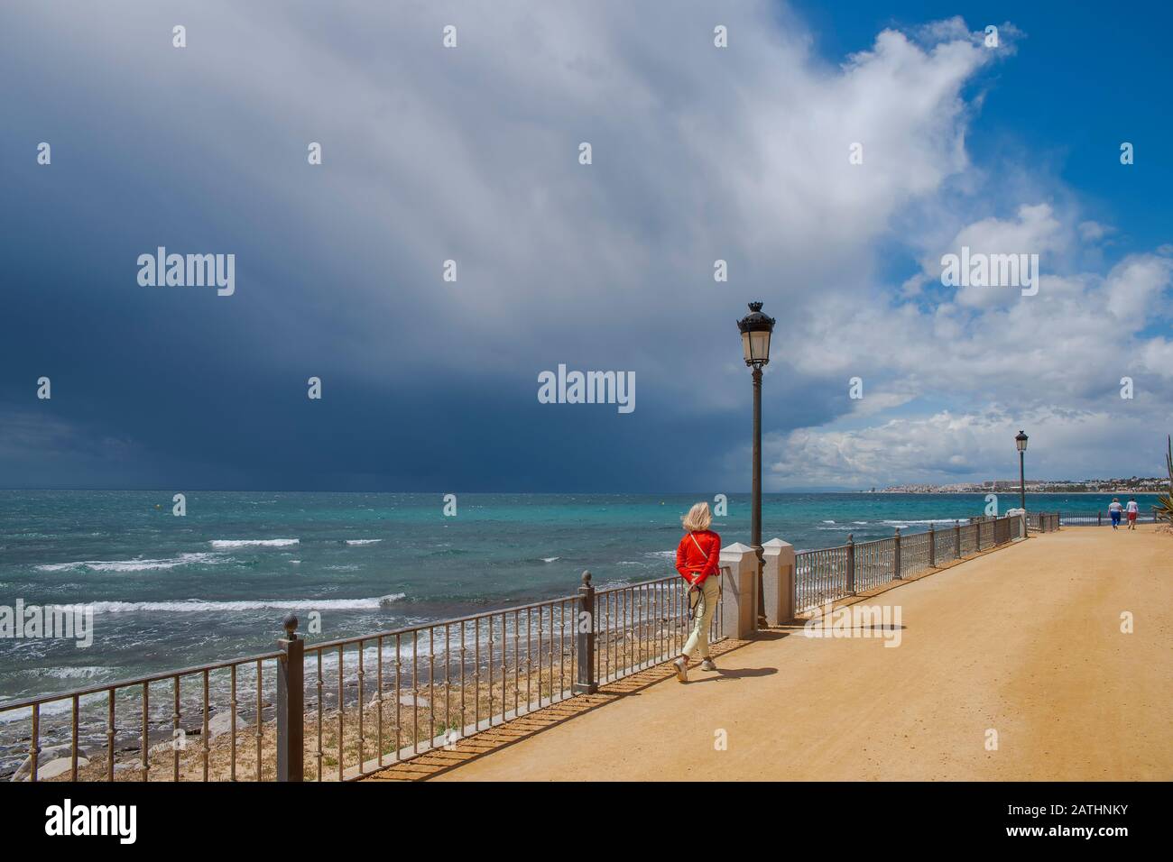 beautiful tourist beaches of the world, Marbella Stock Photo