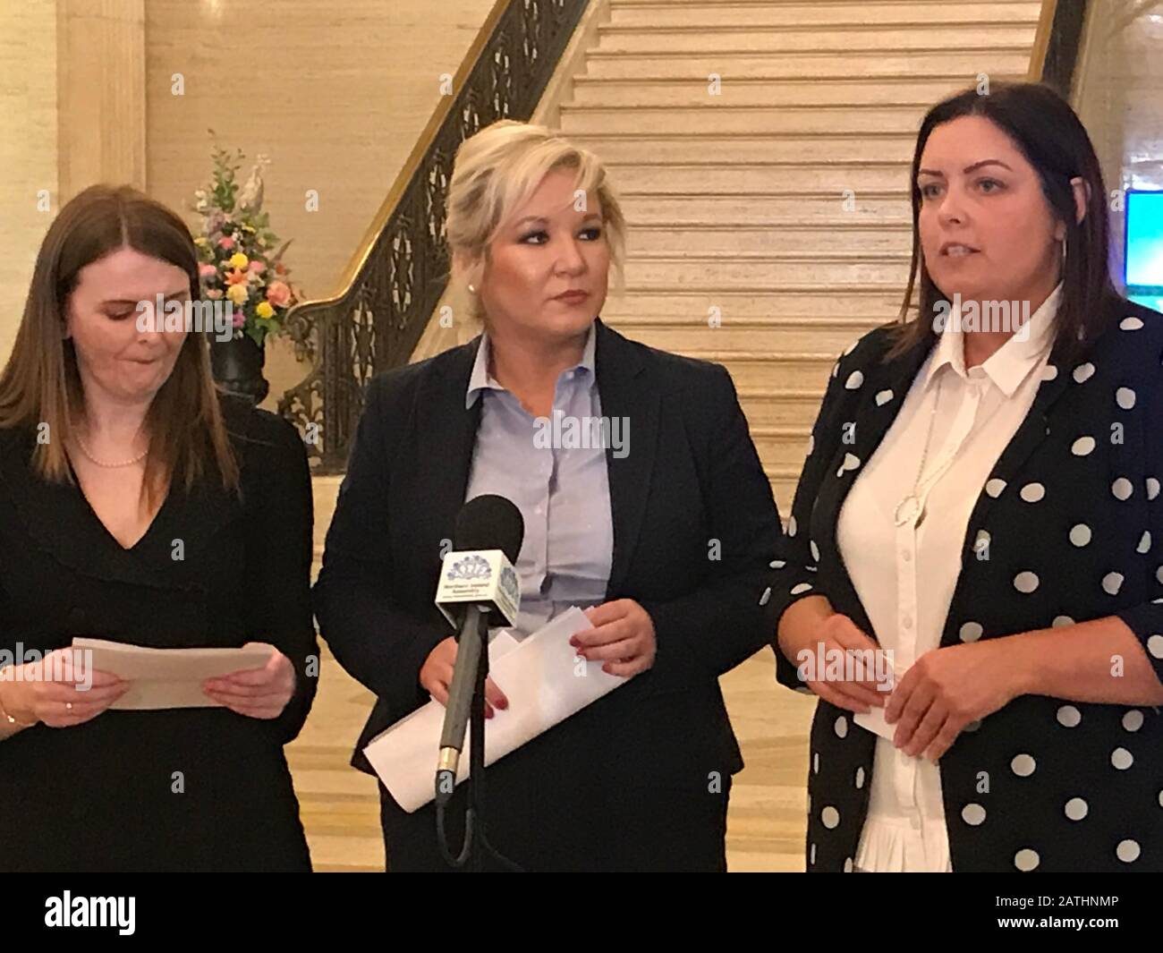 Alongside deputy first minister michelle oneill hires stock