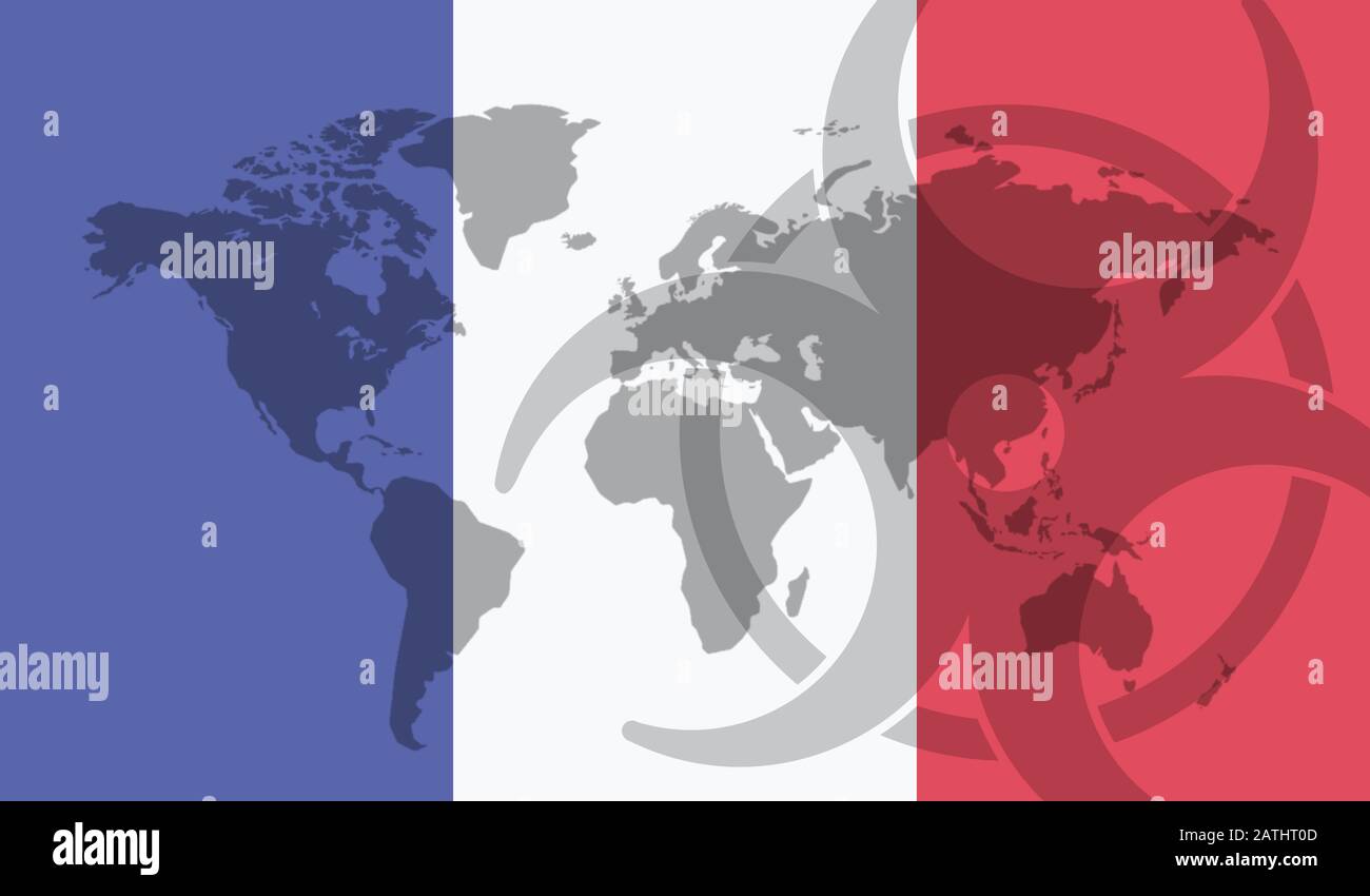 France flag global disease outbreak concept Stock Photo Alamy