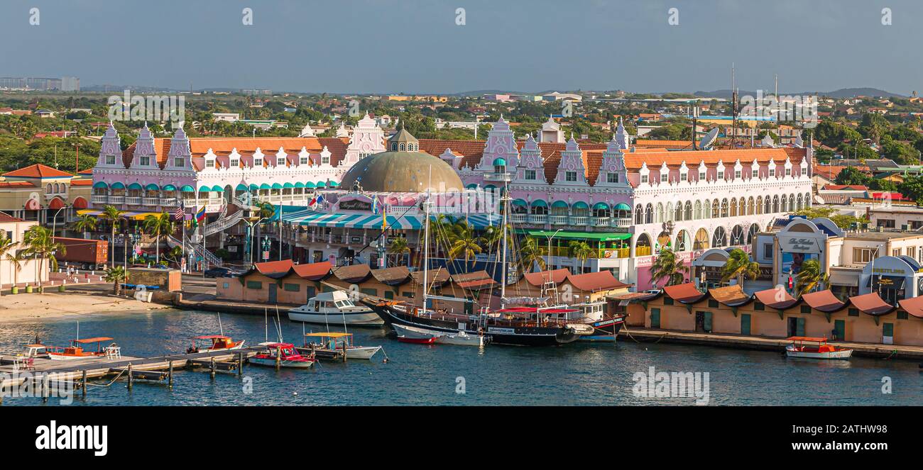 Waterfront of Aruba Stock Photo Alamy