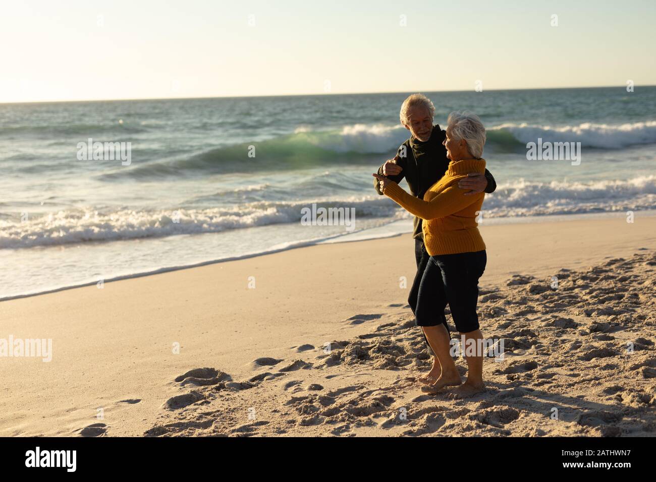 Older Couple On Beach Older Couple On Beach