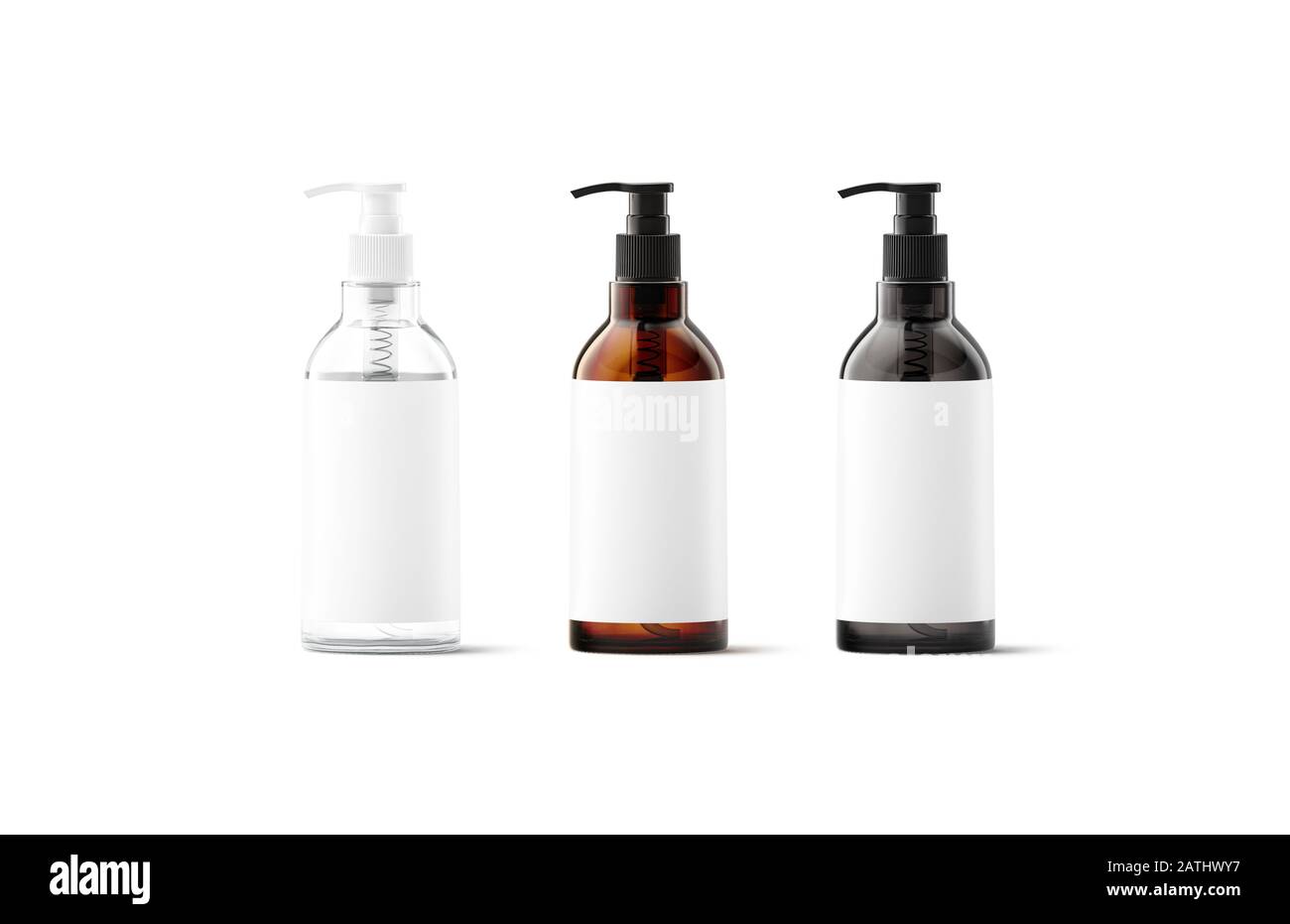 Download Blank Transparent Amber Black Glass Bottle With White Label Mockup Stock Photo Alamy