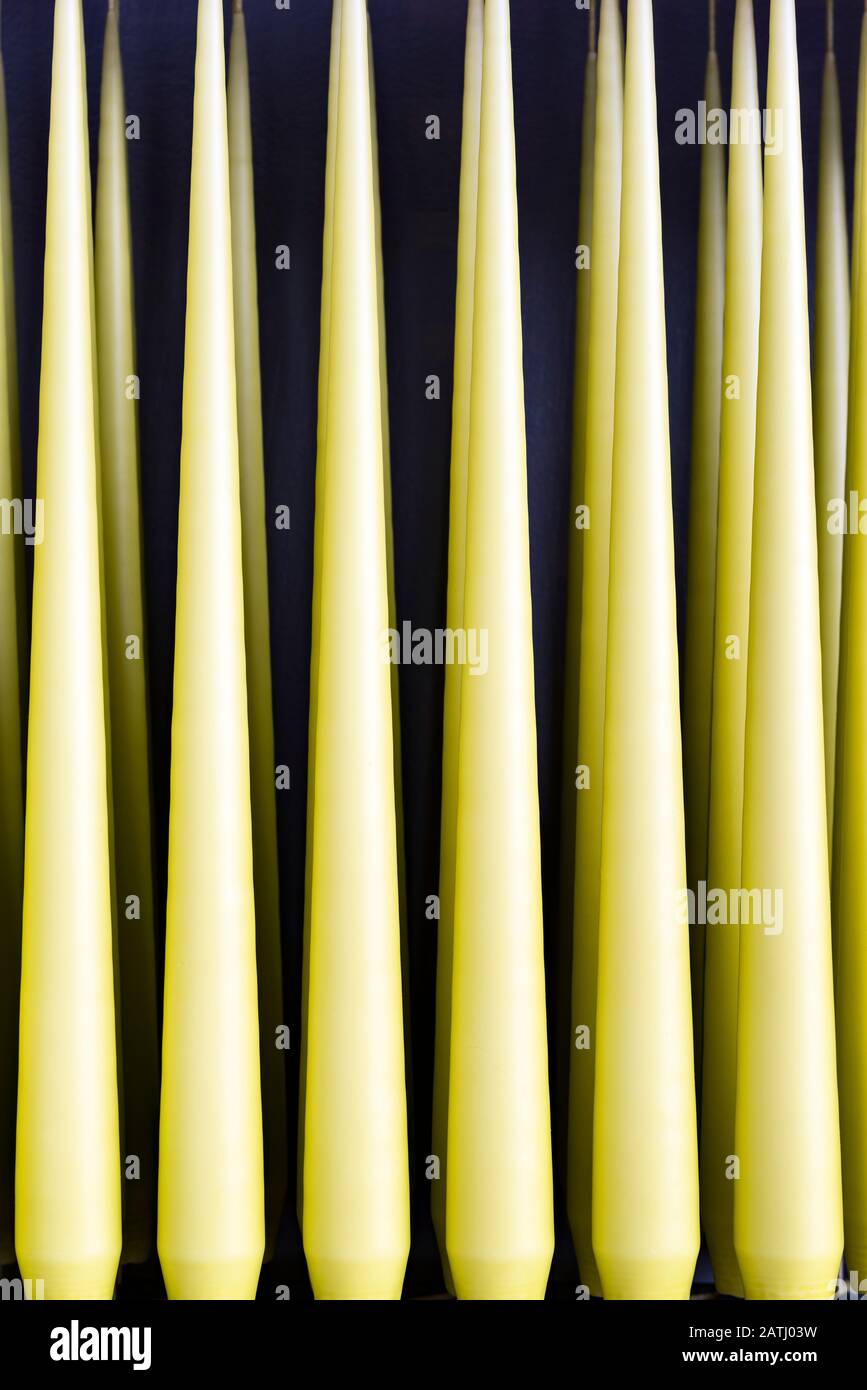 Handmade wax candles Stock Photo Alamy