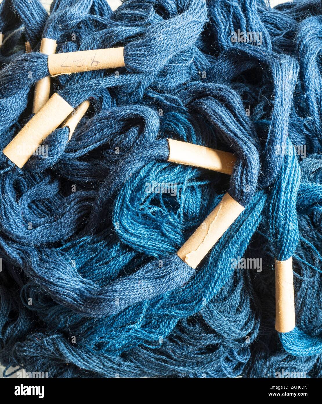 Embroidery wool or yarn Stock Photo Alamy