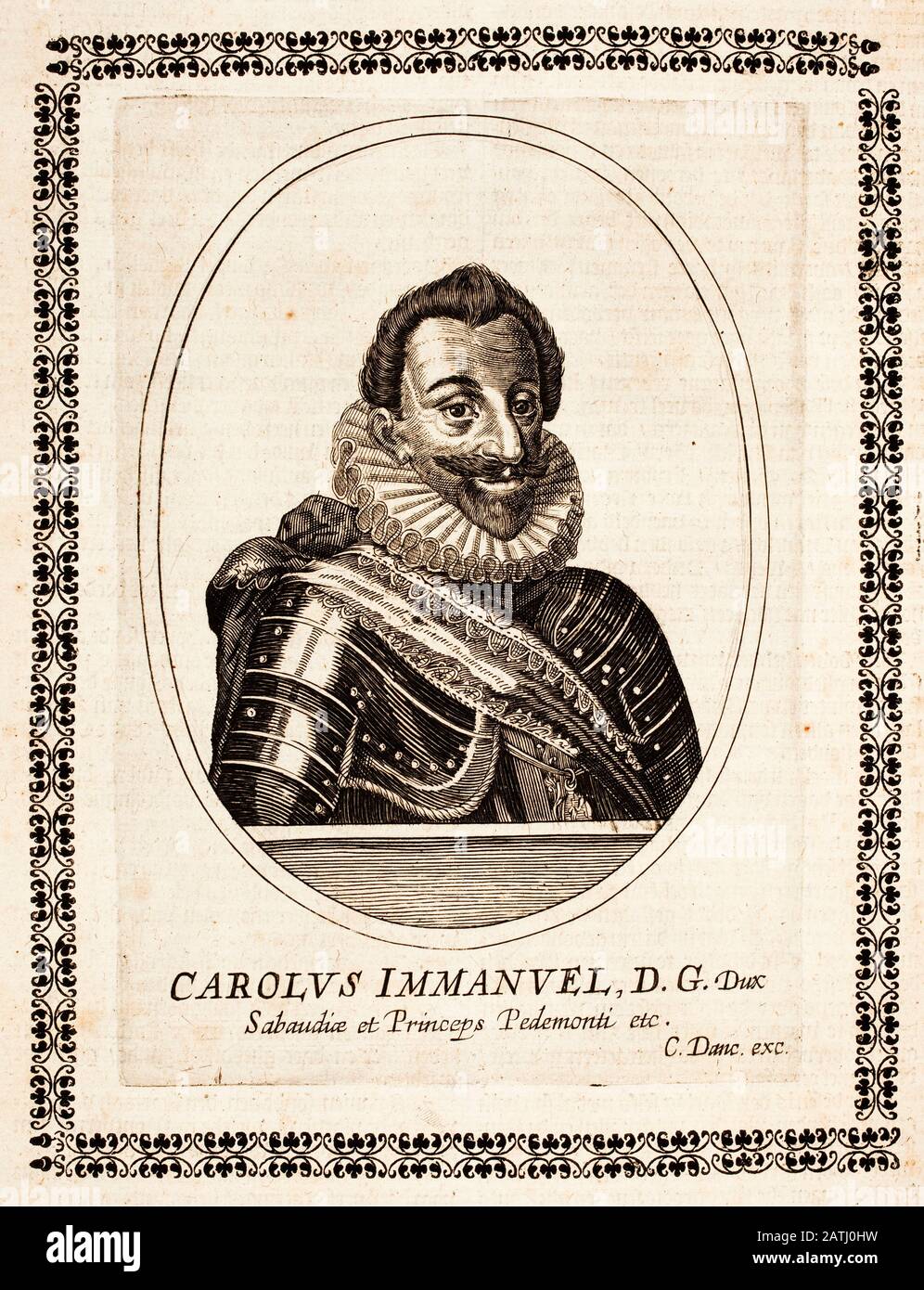 Portrait of Charles Emmanuel I, Duke of Savoy (1562-1630) Stock Photo