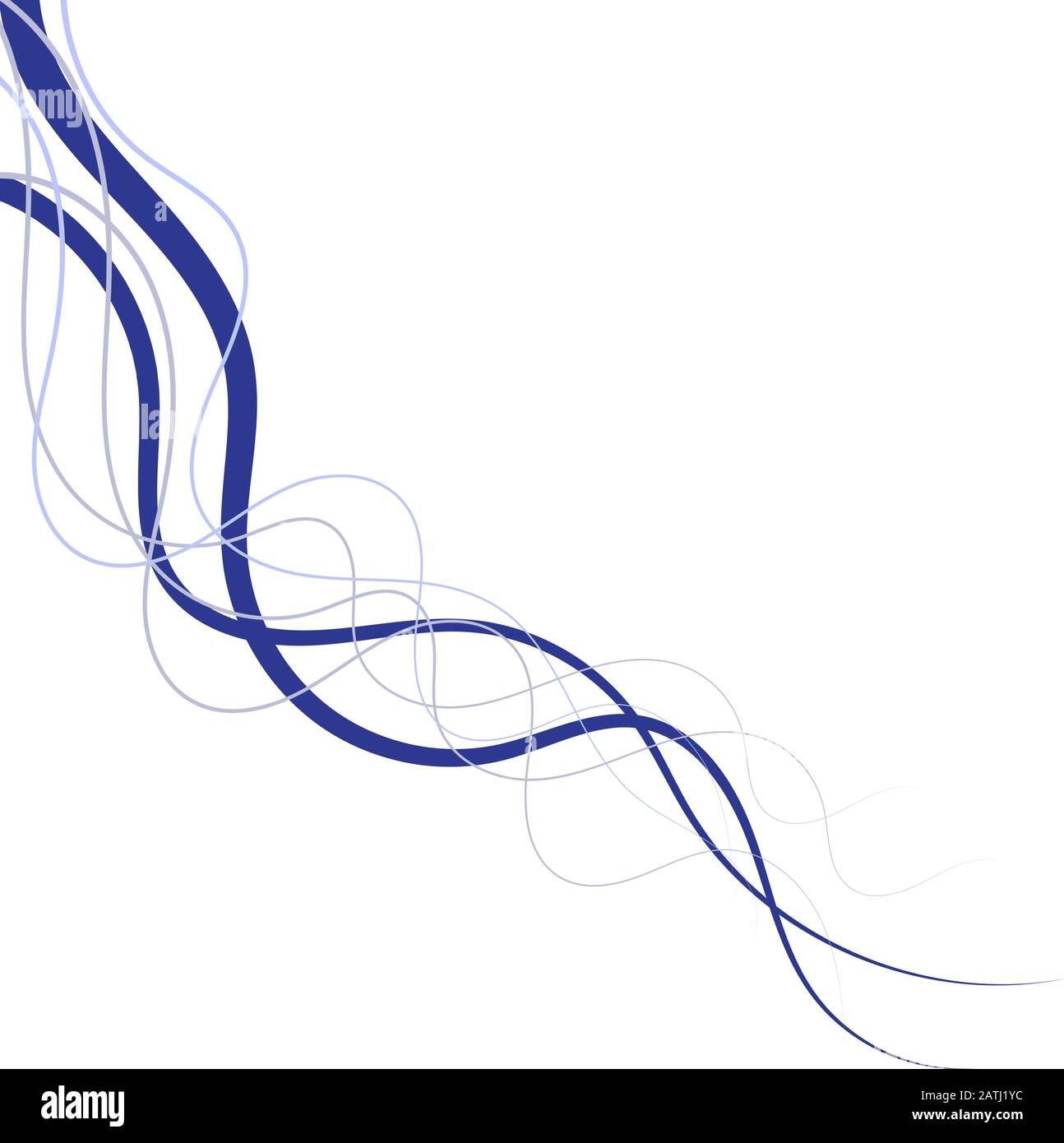 blue abstract lines. Vector Abstract design for presentations, business ...