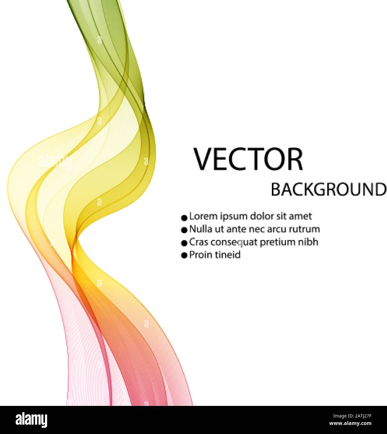 Abstract background with color waves Stock Vector