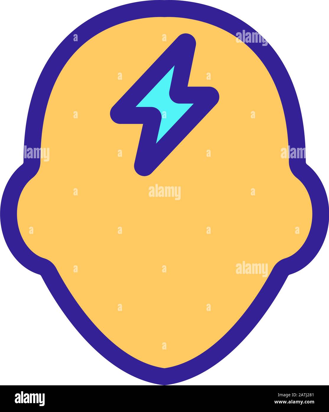 Headache icon vector. Isolated contour symbol illustration Stock Vector ...