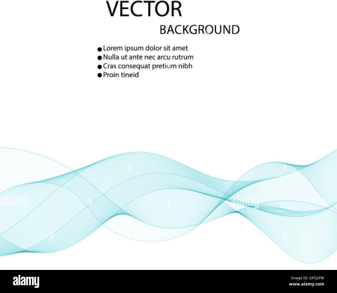 Abstract blue waves background. Vector design for banners, presentations, flyers, invitations Stock Vector