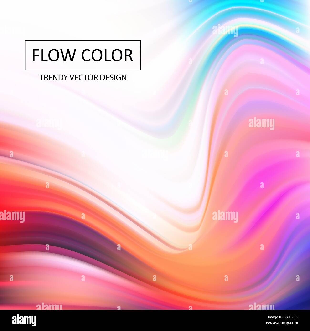 Abstract colorful vector background, color flow liquid wave for design ...