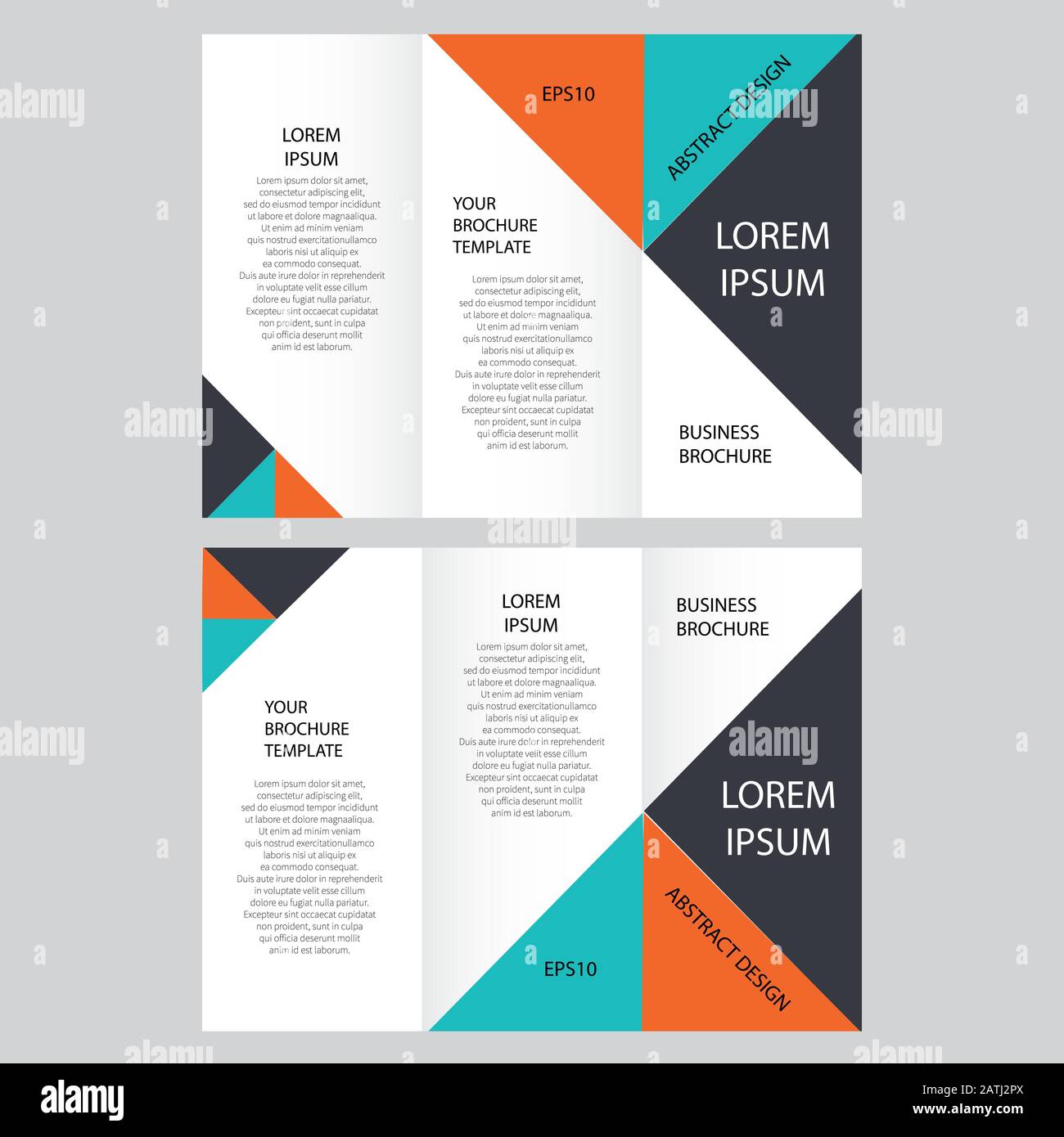 Brochure Template Layout Design Corporate Business Annual Report Catalog Magazine Flyer Layout Creative Modern Vibrant Concept With Triangular Sh Stock Vector Image Art Alamy