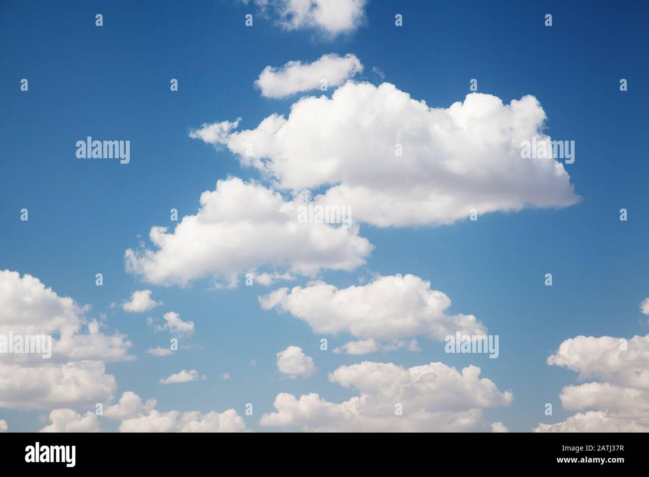 Blue sky with clouds, natural background Stock Photo - Alamy