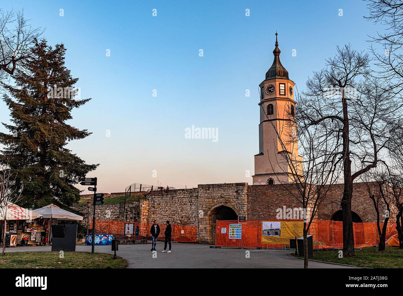 historical places and city life in serbia belgrade Stock Photo - Alamy