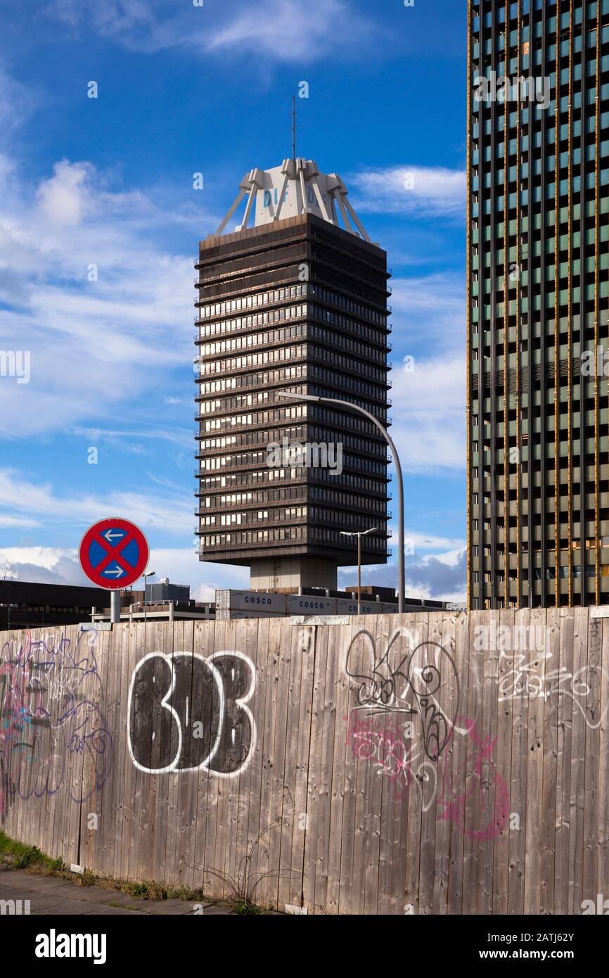 high-rise building of the Deutschlandfunk (German public broadcasting radio  station), on the right is the building of the Deutsche Welle (public inter  Stock Photo - Alamy