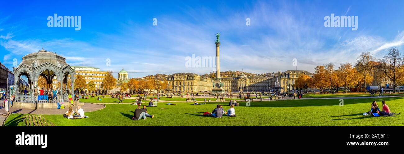 Schlossplatz, Stuttgart, Germany Stock Photo - Alamy
