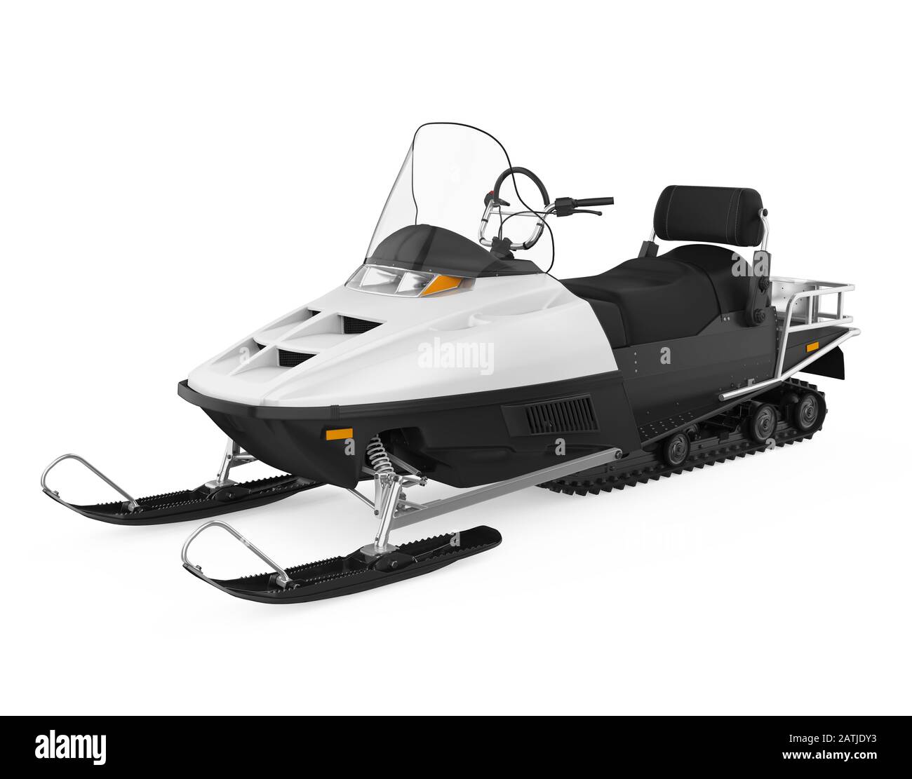 3D Rendering Of A Snowmobile, Or Motor Sled, Motor Sledge, Or Snowmachine,  A Motorized Vehicle For Winter Travel, Isolated On White Background Stock  Photo, Picture and Royalty Free Image. Image 105479046.