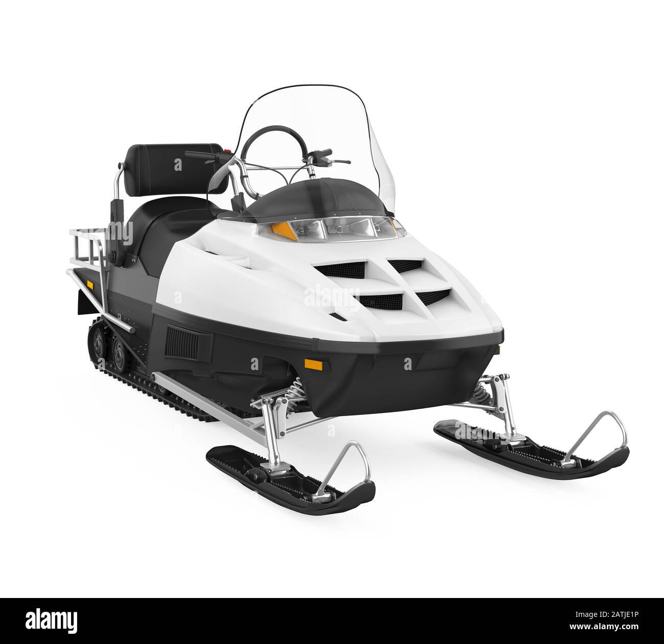 Snowmobile Isolated Stock Photo Alamy