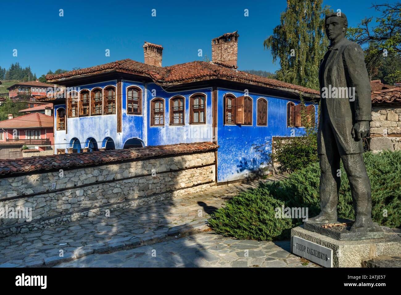 Todor Kableshkov monument, historic building in Bulgarian National Revival style, Koprivshtitsa, Bulgaria Stock Photo