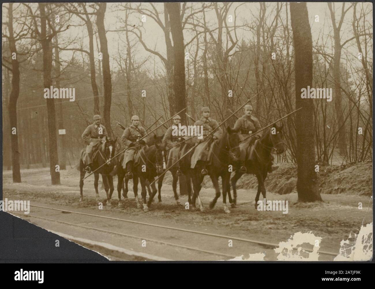 Description: Group of German lancers Date: {1914-1918} Keywords ...