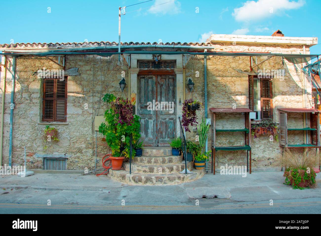 Old House Entrance Stock Photo