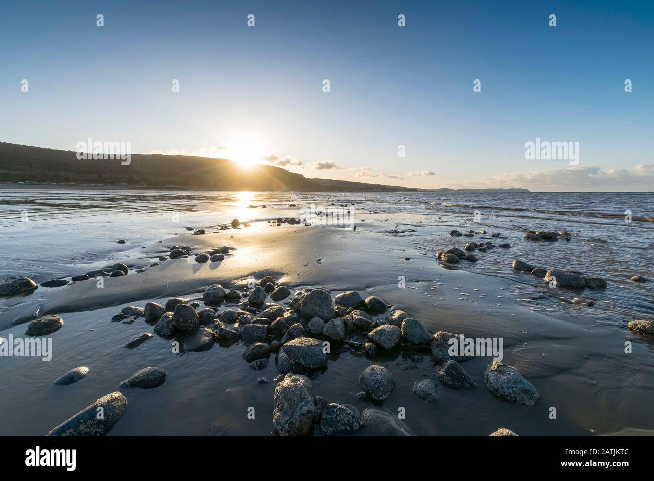 Abergele beach on the North Wales coast Stock Photo Alamy