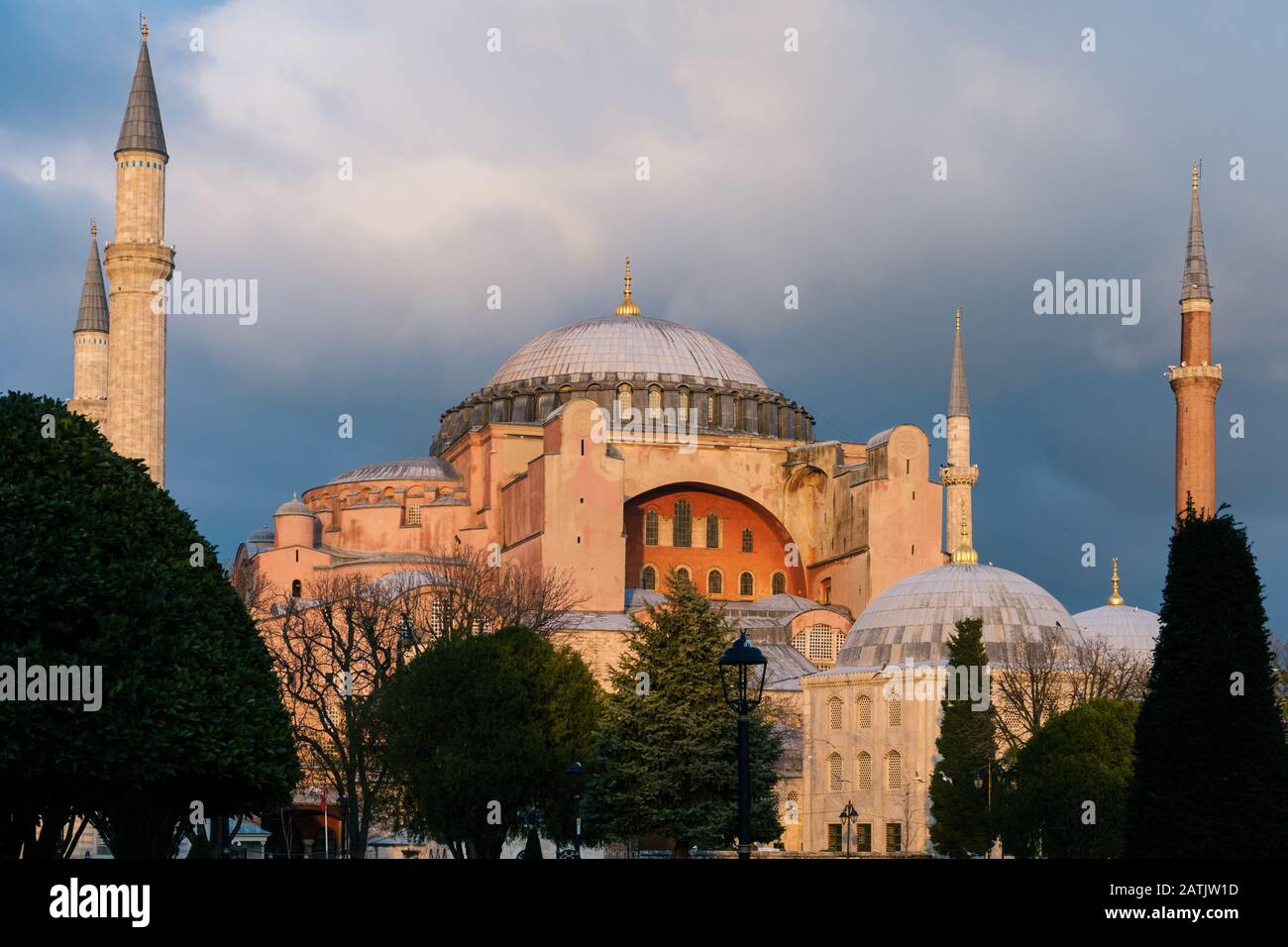 Istanbul, Turkey - Jan 9, 2020: Hagia Sophia Mosque In Sultanahmet ...
